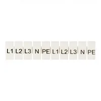 Маркеры для JXB-ST/Push-in 4 с символами "L1, L2, L3, N, PE" (100 шт.)  ...