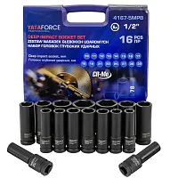 Набор головок глубоких ударных 16пр. 1/2" 6pt  