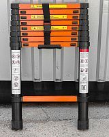 Лестница телескопическая алюм. бытовая 2.6м (9 ступ.)  