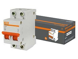 Автоматич. выключатель ВА47-63 2Р 40А 4,5кА х-ка С  