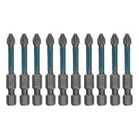 Набор бит торсионных PZ2x50 мм, для ударных шуруповертов, отрывн., 10 шт. GROSS ...