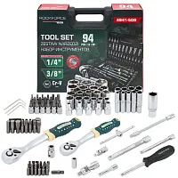 Набор инструментов 94пр. 1/4" 3/8" 6pt RockFORCE LIGHT 