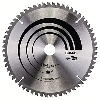 Пильный диск 254х2,0х30 мм Z60 Optiline Wood  