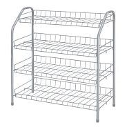 Этажерка для обуви 4-х секционная, 660х280х700 мм, матовый серый  ...NIKA ЭТ1/МС