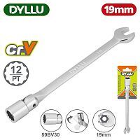 Ключ торцевой комбинированный с шарниром 12-19 мм  