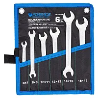 Ключи рожковые, набор 6пр. (6х7, 8х9, 10х11, 12х13, 14х15, 16х17мм)  