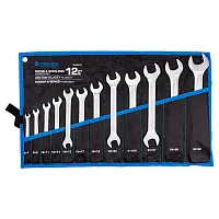 Ключи рожковые, набор 12пр. (6х7, 8х9, 10х11, 12х13, 14х15, 16х17, 18х19, 20х22, 21х23, 24х27, 25х28...