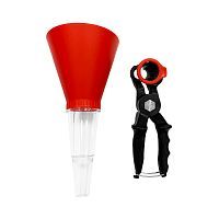 Воронка маслозаливная с зажимом  