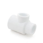 Тройник ПП редукционный 25х20х25 белый  РосТурПласт 10765