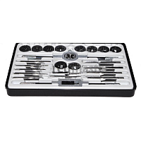 Н-р метчиков и плашек метрический 24 пр  