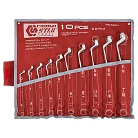 Комплект накидных ключей,10пр.(6X7,8X9,10X11,12X13,14X15,16X17,18X19,20х22,21X23,24X27 мм Stab ...