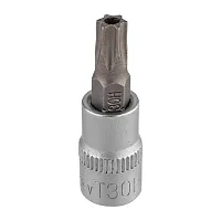 Головка-бита TORX 1/4", T30H c отверстием RockFORCE 