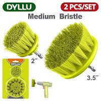 Набор щеток средней жесткости для дрели   (2 шт)