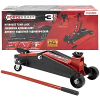 Домкрат подкатной гидравлический 3т с фиксацией (h min 192мм, h max 533мм)  ...