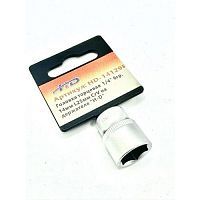 Головка торцевая 1/4" 6гр. 14мм L25мм CrV на держателе  