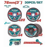 Набор отрезных и шлифовальных дисков TAC97630 (30шт)