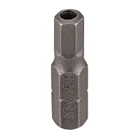 Бита 6-гранная 5ммх25ммL, 1/4'' с отверстием RockFORCE 