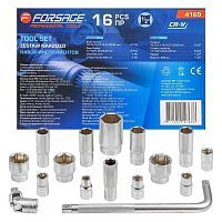 Набор головок 1/2", 10-32мм, 16пр. 6гр.  