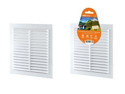 Решетка неразъемная с москитной сеткой, белая, 190х190  