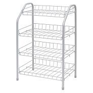 Этажерка для обуви 4-х секционная, 460х280х700 мм, матовый серый  ...NIKA ЭТ2/МС