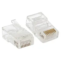 Коннектор RJ-45 TERACOM неэкран. 8P8C Cat.5E универс. (упак.10шт)  