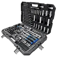 Набор инструментов 216пр. 1/4'', 3/8'', 1/2''(6гр.)  LIGHT 