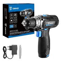 Дрель-шуруповерт аккумуляторная , 12В, 1АКБ 1,5 А/ч, 32 Нм, 0-400/0-1500 об/мин, сталь/дерево: 10/25...