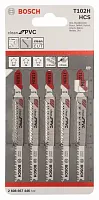 Пилка для лобзика T102H Clean for PVC (5 шт)  