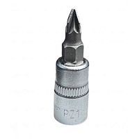 Головка 1/4" с насадкой крестовой PZ1, длина 37 мм  