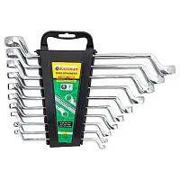 Ключи накидные отогнутые, набор 10 предметов ( 6х7, 8х9, 10х11, 12х13, 14х15, 16х17, 18х19, 20х22, 2...