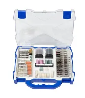 Набор аксессуаров для мини-дрелей, 145пр., в пластиковом кейсе  ...