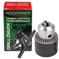 Патрон цанговый для дрели (1.5-13мм, 1/2") RockFORCE 