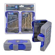 Набор сверл по металлу 1.5-10мм (15шт.)  Forsage F-924U15