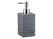 Диспенсер (дозатор) для мыла WEATHERED SAND, серый (Материал: НАТУРАЛЬНЫЙ КАМЕНЬ, полирезин, пластик...PERFECTO LINEA 35-151102