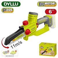 Пила цепная аккумуляторная , 20В, БЕЗ АКБ, 15 (6"), 