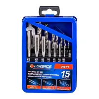 Набор сверл и метчиков, 15пр  