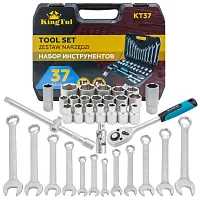 Набор инструментов 1/2" 37пр. (8-32мм, 6гр.)  
