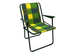 Кресло складное "Фольварк" мягкий  (Максимальная нагрузка - 110 кг, натяжная ткань с порол...