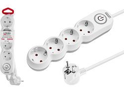 Удлинитель 5м (4 роз., 3,5кВт, с/з, выкл, ПВС 3х1,5)  