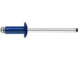 Заклепка вытяжная 4.8х12 мм алюминий/сталь, RAL 5002 (500 шт в карт. уп.) (цвет ультрамариновый сини...