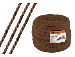 Ретро провод "Эко" 3х1,5 витой, коричневый (50м)  