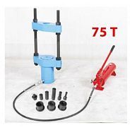 Выпресовщик шкворней гидравлический 75т(ход поршня-125мм,? шкворня-80мм,max ширина балки-187мм, масл...Rock FORCE RF-R1339