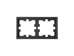 Рамка 2-местная графит, Carre  