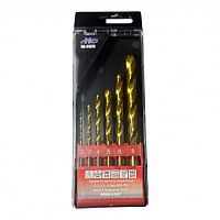 Сверла по металлу спиральные 2, 3, 4, 5, 6, 8мм HSS-TiN, набор 6 предметов  ...