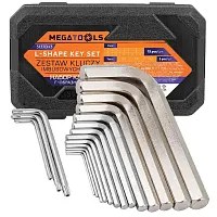 Ключи Г-образные 6-гранные, набор 13+3пр. (2, 2.5, 3-8, 10, 12, 14, 17, 19мм + T25, T30, T40)  ...