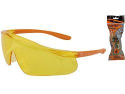 Очки открытые Zenith янтарные (с боковой защитой)  
