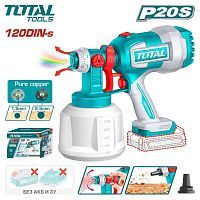 Краскораспылитель аккумуляторный, 20В, БЕЗ АКБ, нижий бак 1000 мл,   ...