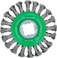 Щетка кольцевая 115 мм X-Lock (Inox / сталь 0,5 мм),  