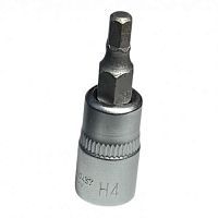 Головка 1/4" с насадкой HEX 4 мм, длина 37 мм  