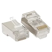 Коннектор RJ-45 TERACOM экран. 8P8C Cat.5E универс. (упак.20шт)  